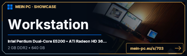 PC-Showcase Workstation von euda1337 auf MEIN PC