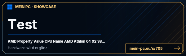 PC-Showcase Test von alu1193 auf MEIN PC
