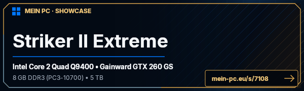 PC-Showcase Striker II Extreme von CzO auf MEIN PC