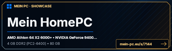PC-Showcase Mein HomePC von michimax12 auf MEIN PC