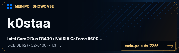 PC-Showcase k0staa von k0staa auf MEIN PC