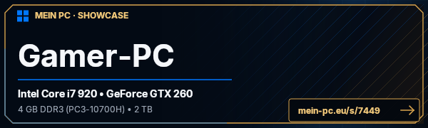 PC-Showcase Gamer-PC von N3xxEs auf MEIN PC