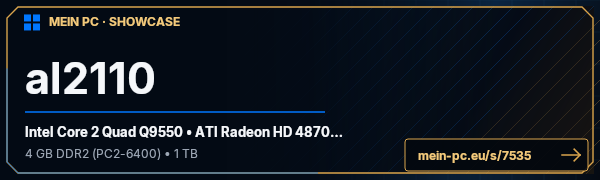 PC-Showcase al2110 von al2110 auf MEIN PC