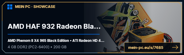 PC-Showcase AMD HAF 932 Radeon Black Edition von PC_STYLA auf MEIN PC
