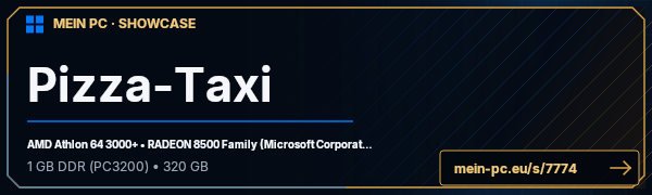 PC-Showcase Pizza-Taxi von Pizza-Taxi auf MEIN PC
