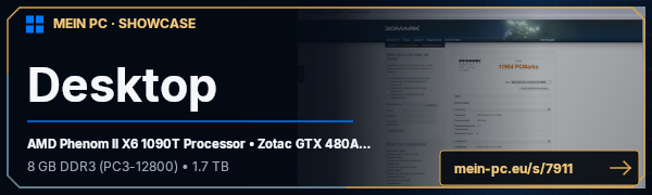 PC-Showcase Desktop von Owen_Todtstelzer auf MEIN PC