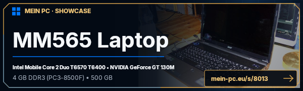 PC-Showcase MM565 Laptop von mastermarc565 auf MEIN PC