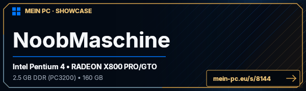PC-Showcase NoobMaschine von Traace auf MEIN PC
