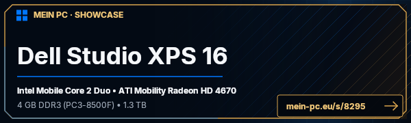 PC-Showcase Dell Studio XPS 16 von Fried_Shrimp auf MEIN PC