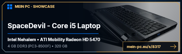 PC-Showcase SpaceDevil - Core i5 Laptop von SpaceDeviL auf MEIN PC