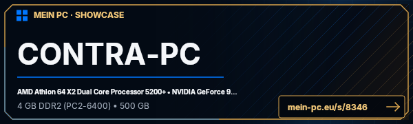 PC-Showcase CONTRA-PC von Contra Legem auf MEIN PC