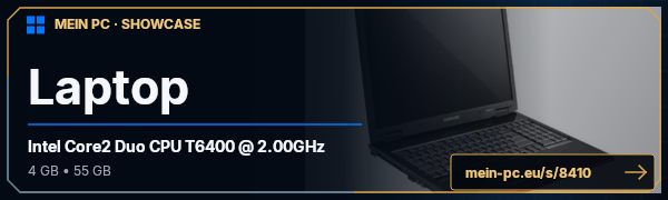 PC-Showcase Laptop von Haluter auf MEIN PC