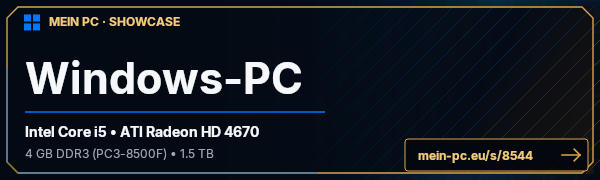PC-Showcase Windows-PC von JFM auf MEIN PC