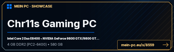 PC-Showcase Chr11s Gaming PC von Chr11s auf MEIN PC