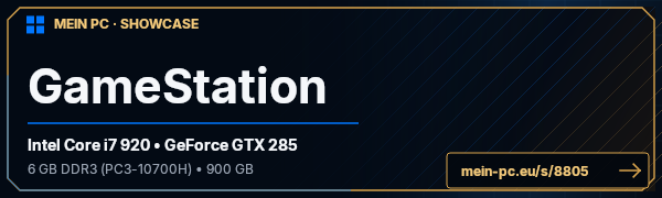 PC-Showcase GameStation von FallenTom auf MEIN PC
