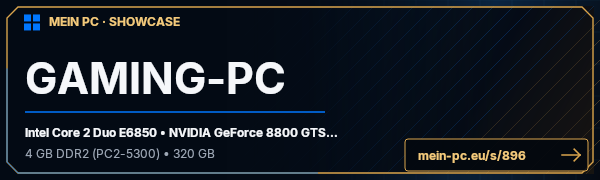 PC-Showcase GAMING-PC von MSchorsch auf MEIN PC