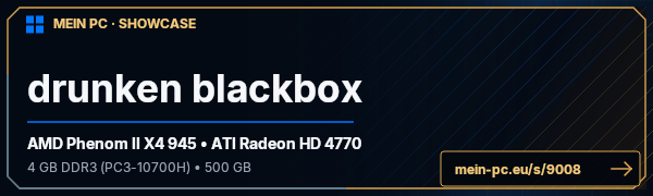 PC-Showcase drunken blackbox von drunken blackbox auf MEIN PC