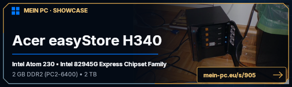 PC-Showcase Acer easyStore H340 von paeppi auf MEIN PC
