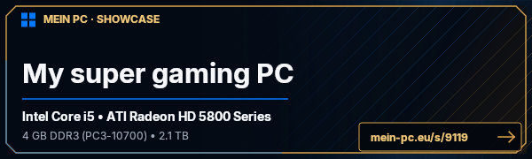 PC-Showcase My super gaming PC von DarkZorro auf MEIN PC