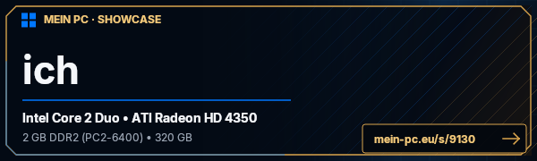 PC-Showcase ich von ich auf MEIN PC