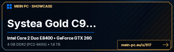 PC-Showcase Systea Gold C901 von vdc auf MEIN PC