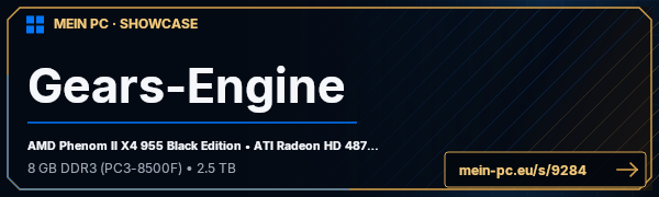 PC-Showcase Gears-Engine von ClickZ1911 auf MEIN PC