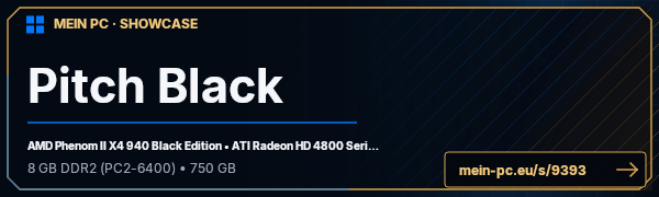 PC-Showcase Pitch Black von Pitch Black auf MEIN PC
