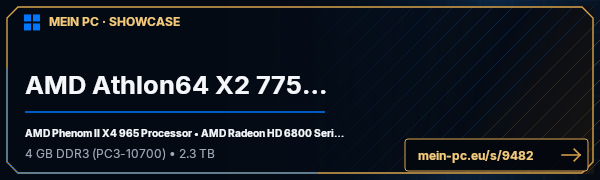 PC-Showcase AMD Athlon64 X2 7750+ von daReini auf MEIN PC