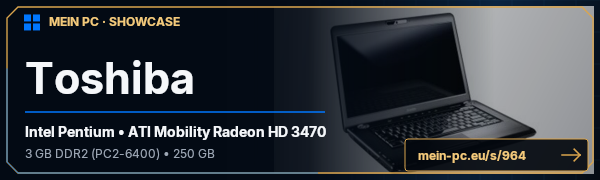 PC-Showcase Toshiba von Paul1233 auf MEIN PC