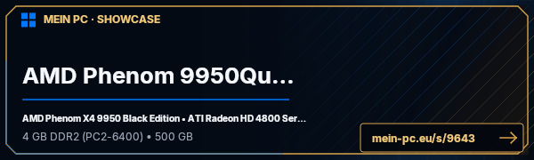 PC-Showcase AMD Phenom 9950Quad von m4yb3 auf MEIN PC
