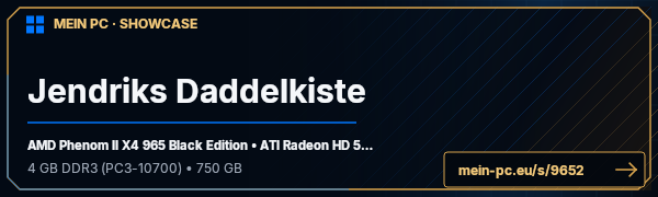 PC-Showcase Jendriks Daddelkiste von Jendrik auf MEIN PC