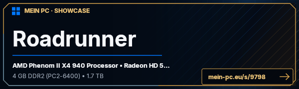 PC-Showcase Roadrunner von dornerch auf MEIN PC