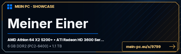 PC-Showcase Meiner Einer von Sponsoring4You auf MEIN PC