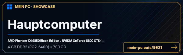 PC-Showcase Hauptcomputer von »NiReX« auf MEIN PC