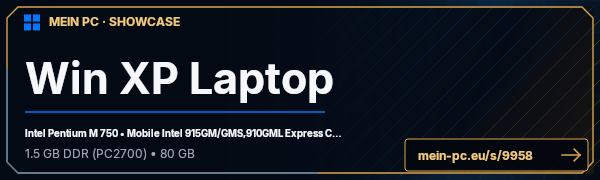 PC-Showcase Win XP Laptop von 2good4you111 auf MEIN PC
