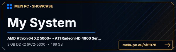 PC-Showcase My System von Suppenhuhn auf MEIN PC